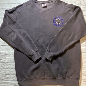 Gray Anchor Crewneck Sweater